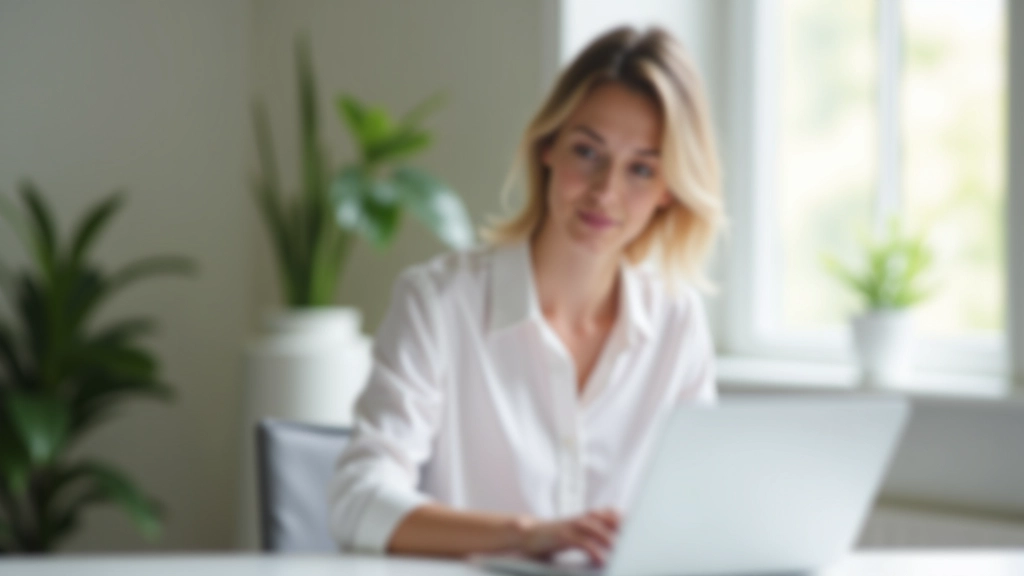 Person am Schreibtisch mit Laptop, Notizbuch und Tasse Kaffee, arbeitet konzentriert an Finanzplanung